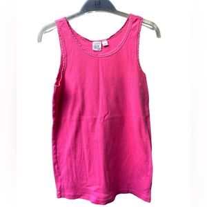 ⭐️⭐️⭐️4 for$12⭐️⭐️⭐️ GAP Kids Tank Top Lace Trim Pink Jubilee Size XL